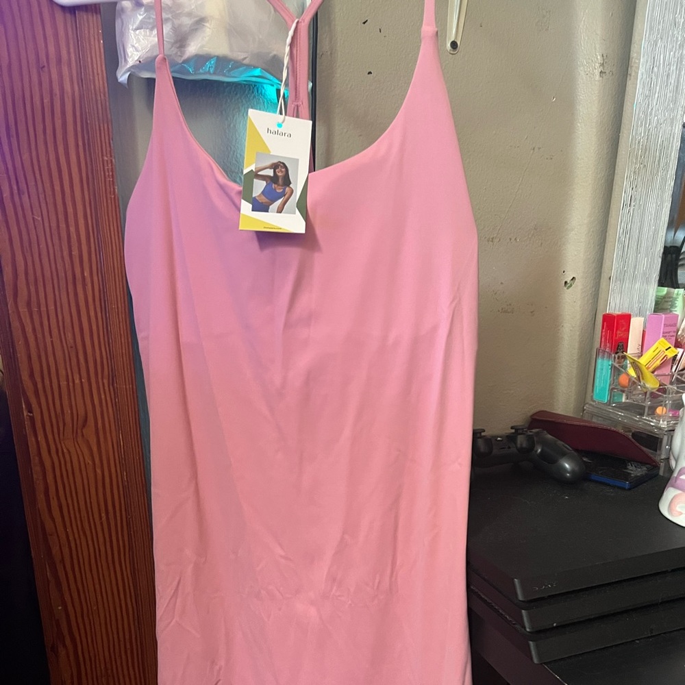 HALARA - Everyday Pink Sporty Dress With Built In Shorts!